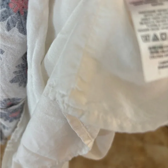 LOFT Floral White and Blue Daisy Maxi Dress Women’s Size 6 Cottagecore - Picture 9 of 12